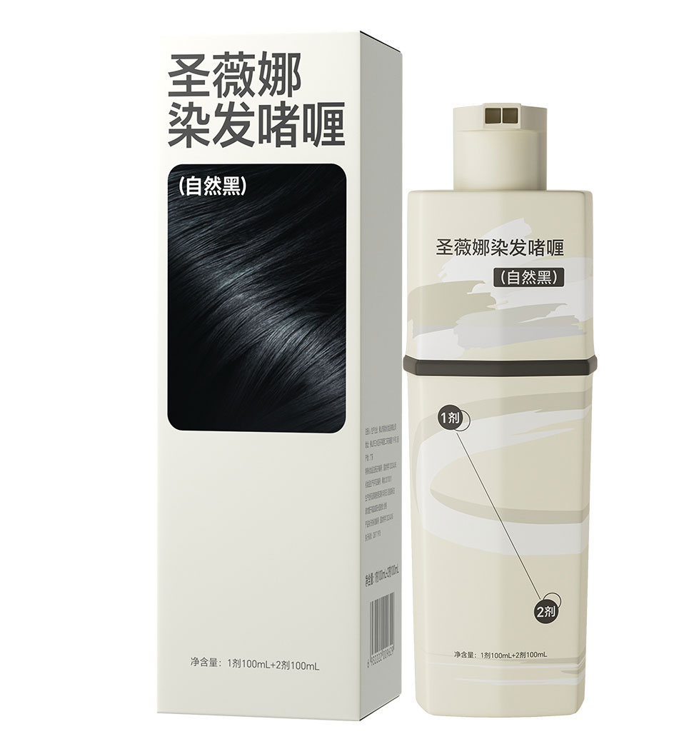 圣薇娜雙劑染發(fā)啫喱（自然黑）Hair-Double-color-gel-(Natural-Black)